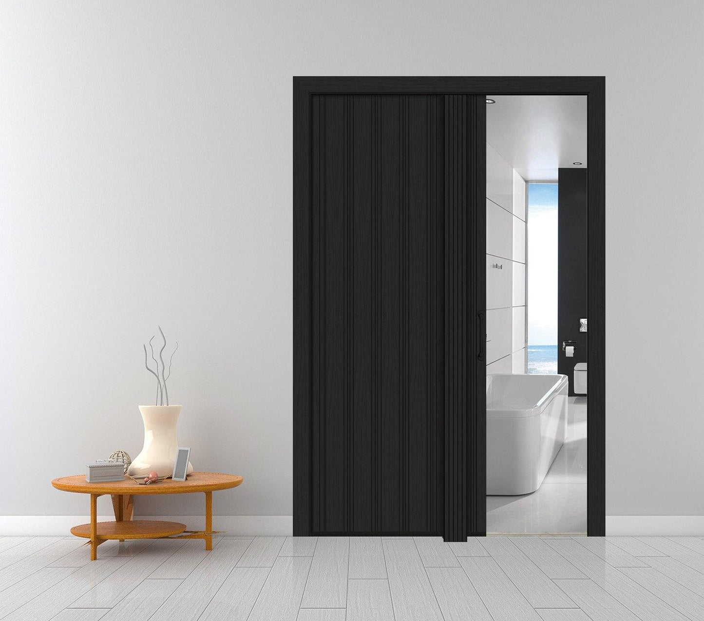Balci vouwdeur Alufold zwart 85x230 cm