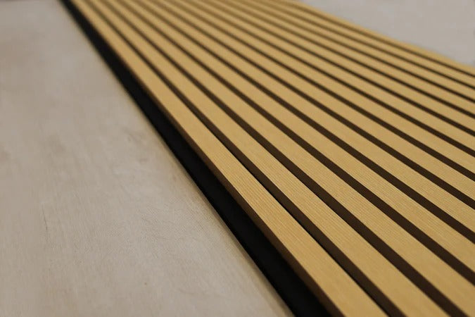 Balci | Akoestische Wandpanelen Naturel Eiken | Voor wand en plafond | 260x52 cm