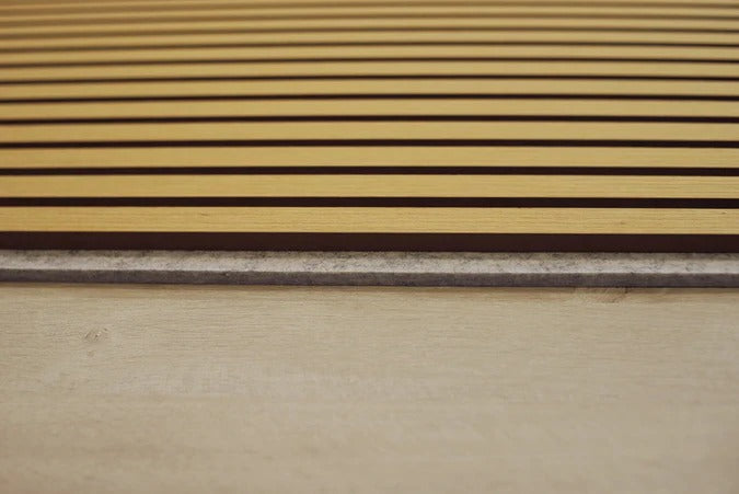 Balci | Akoestische Wandpanelen Naturel Grijs | Voor wand en plafond | 260x52 cm