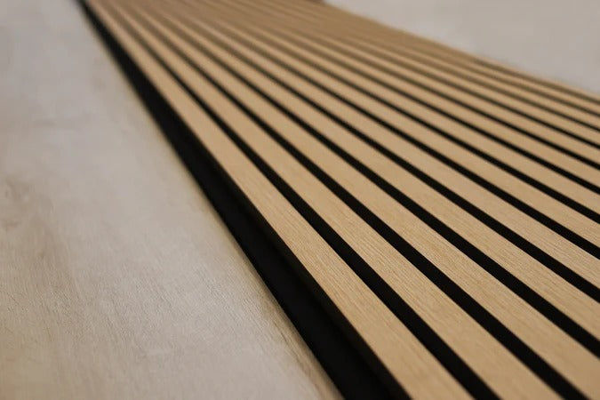 Balci | Akoestische Wandpanelen Rustiek Eiken | Voor wand en plafond | 260x52 cm