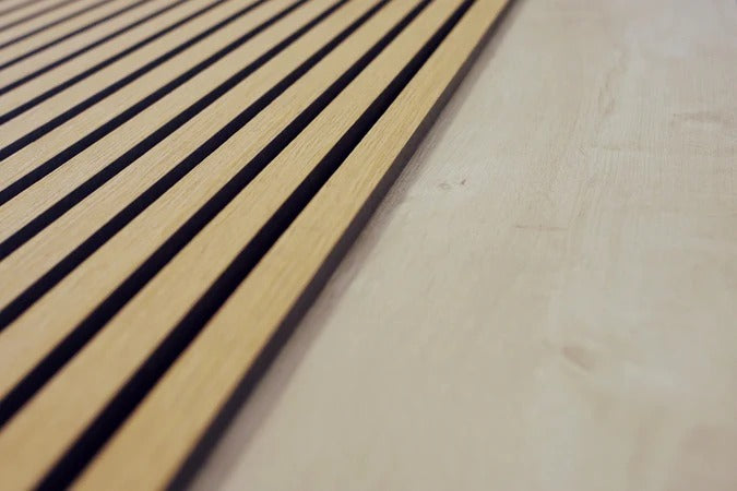Balci | Akoestische Wandpanelen Rustiek Eiken | Voor wand en plafond | 260x52 cm
