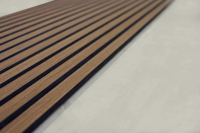 Balci | Akoestische Wandpanelen Walnoot | Voor wand en plafond | 260x52 cm