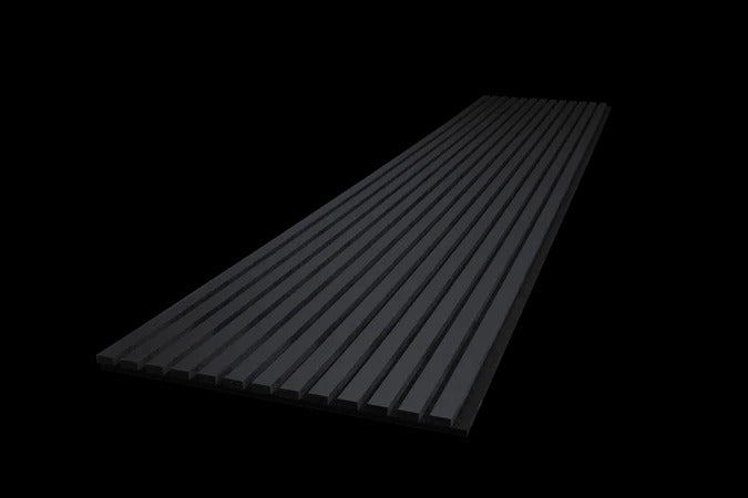 Balci | Akoestische Wandpanelen Zwart | Voor wand en plafond | 260x52 cm