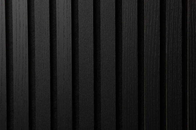 Balci | Akoestische Wandpanelen Zwart | Voor wand en plafond | 260x52 cm