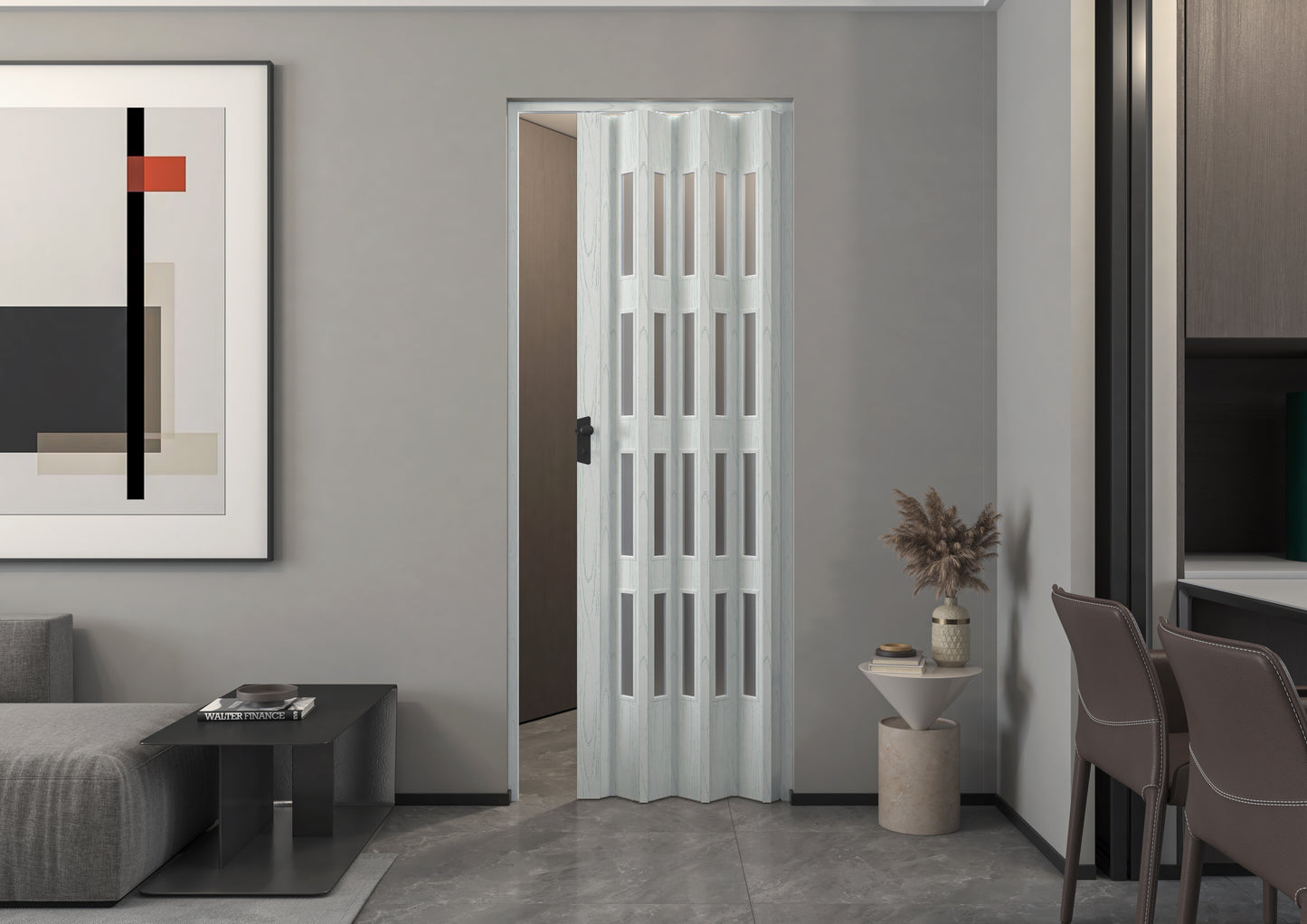 Balci vouwdeur Yara wit essen 87x214 cm