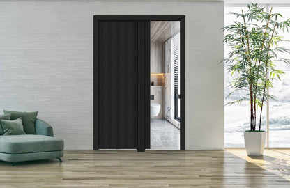 Balci vouwdeur Alufold zwart 85x230 cm