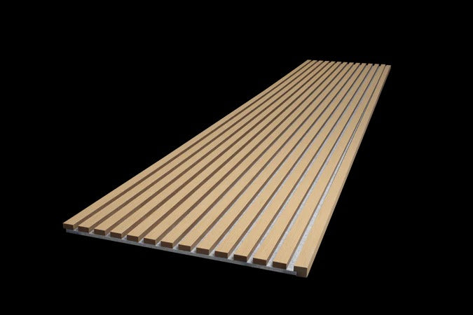 Balci | Akoestische Wandpanelen Naturel Grijs | Voor wand en plafond | 260x52 cm