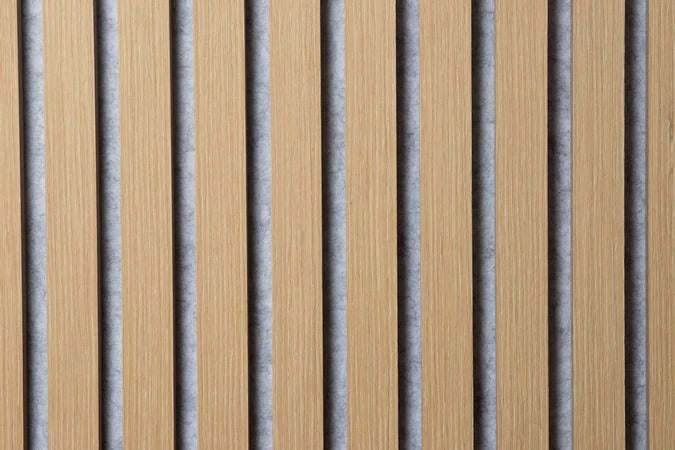 Balci | Akoestische Wandpanelen Naturel Grijs | Voor wand en plafond | 260x52 cm
