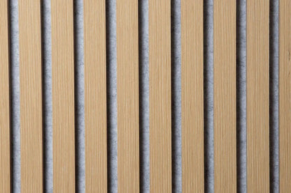 Balci | Akoestische Wandpanelen Naturel Grijs | Voor wand en plafond | 260x52 cm