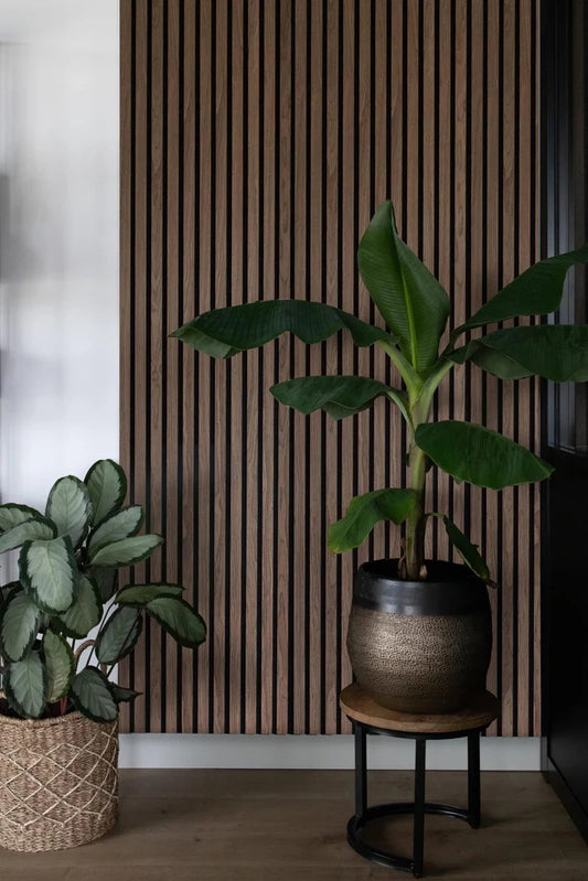 Balci | Akoestische Wandpanelen Walnoot | Voor wand en plafond | 260x52 cm