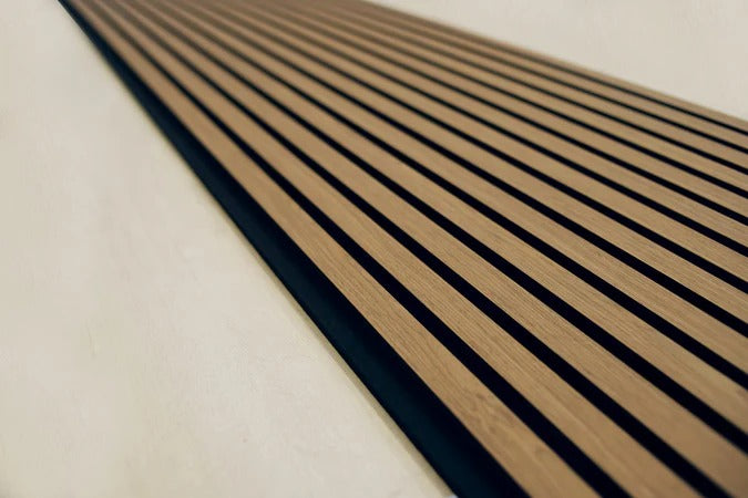 Balci | Akoestische Wandpanelen Walnoot | Voor wand en plafond | 260x52 cm