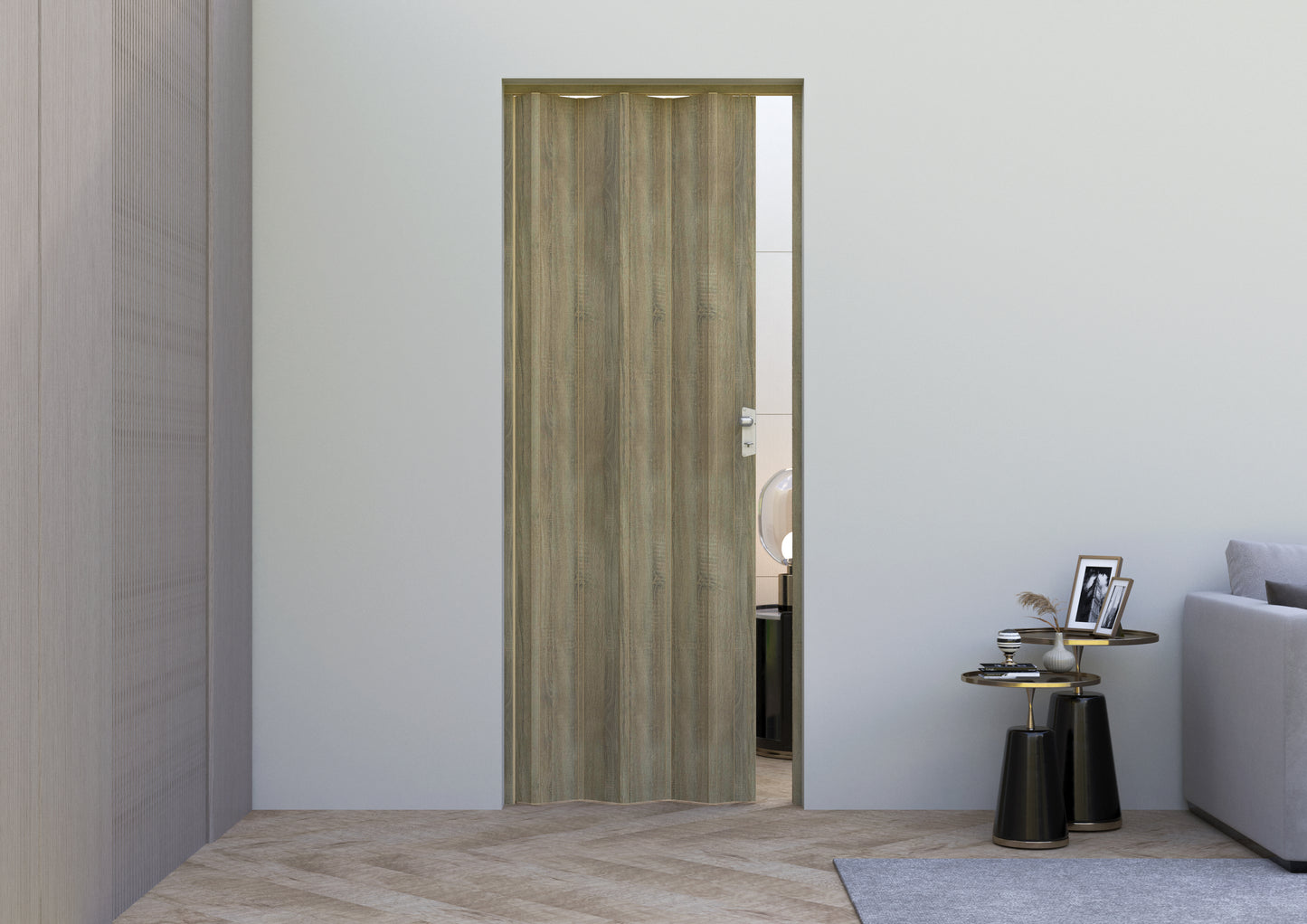 Fortesrl vouwdeur Luciana donkere cognac eiken 88x214 cm